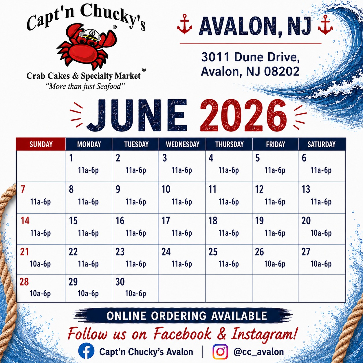 avalon june calendar